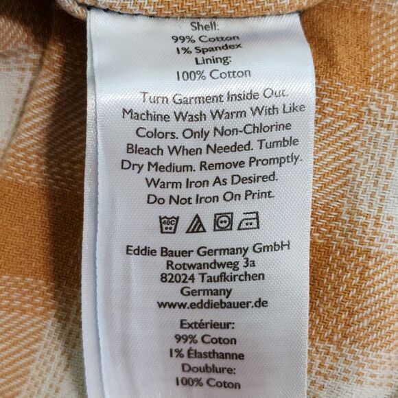 Eddie Bauer Womens Boyfriend Lined Jean 8P Mid-Rise Straight Blue Cotton-Blend - Picture 13 of 16